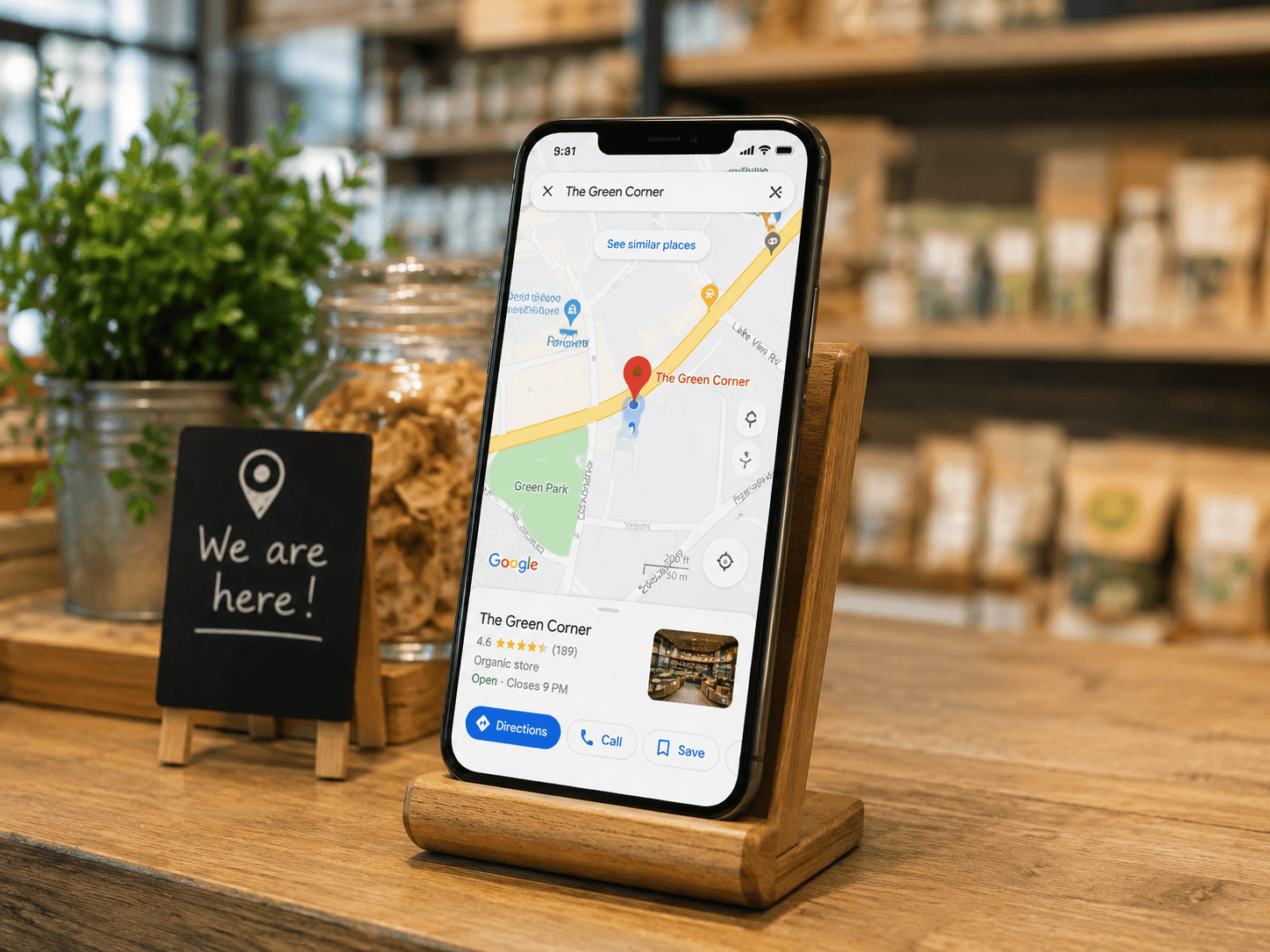 Local business owner reviewing improved Google Map s visibility results